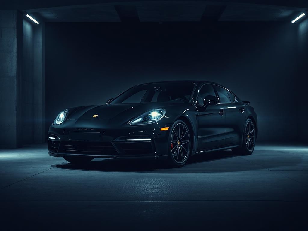 Porsche Panamera Turbo preto